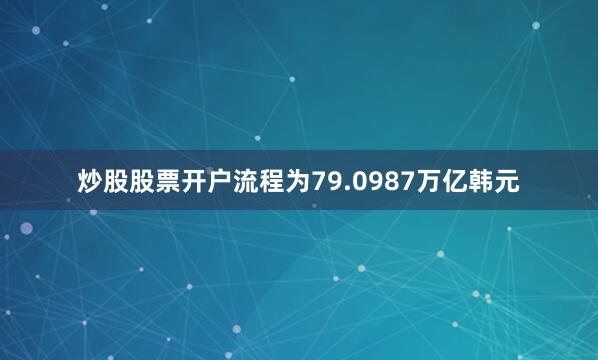 炒股股票开户流程为79.0987万亿韩元